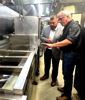 Frylow training is provided on-site at the Golden Corral restaurant in Lost Angeles.